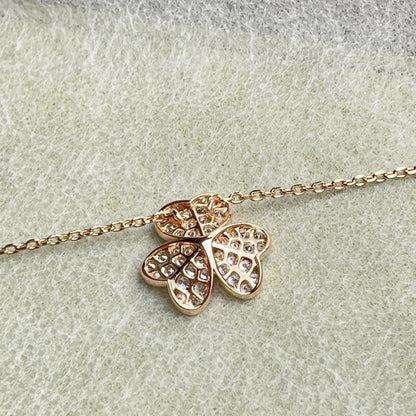 [Lucky Star]FLOWER DIAMOND NECKLACE