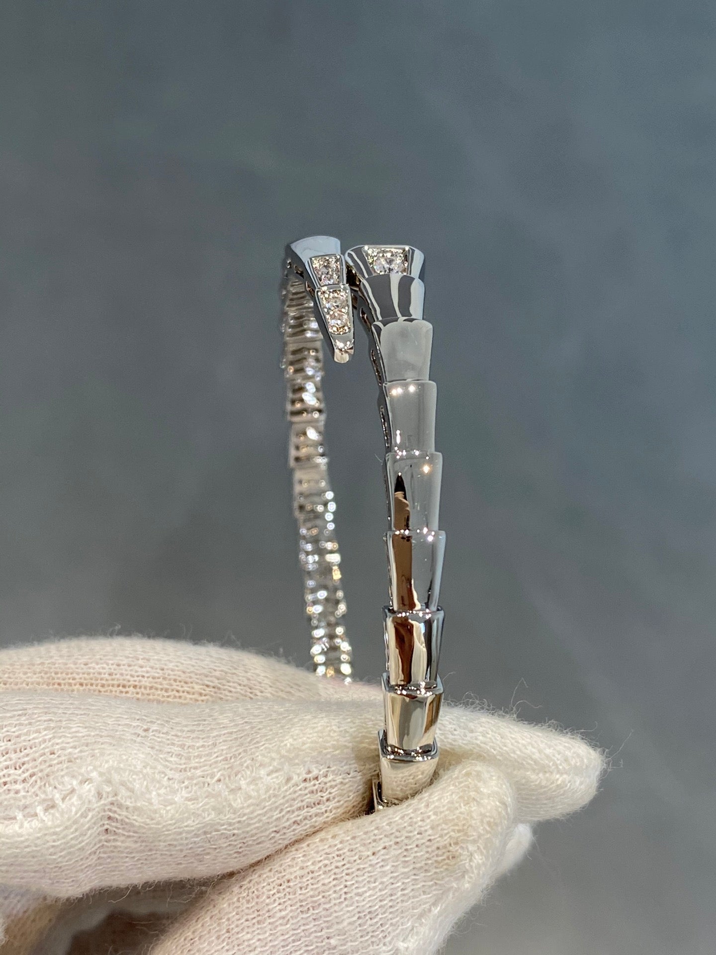 [Lucky Star]SERPENTI BRACELET DIAMONDS SILVER