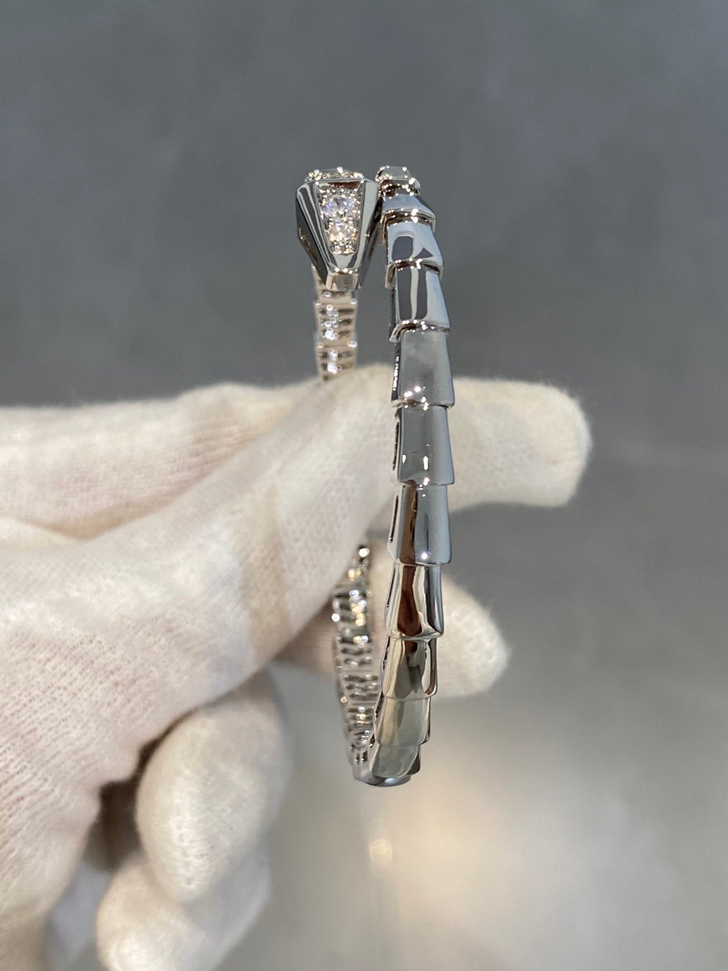 [Lucky Star]SERPENTI BRACELET DIAMONDS SILVER