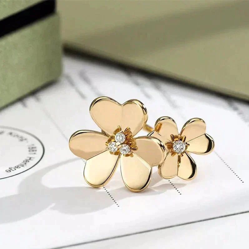 [Lucky Star]CLOVER COMOS GOLD DIAMOND RING