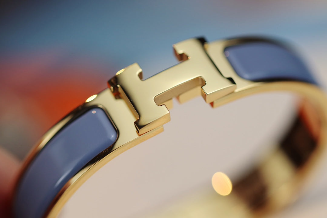 [ラッキースター]Hブレスレット 12MM ブルーグレー