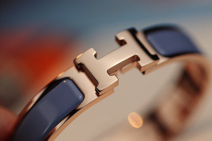[ラッキースター]Hブレスレット 12MM ブルーグレー