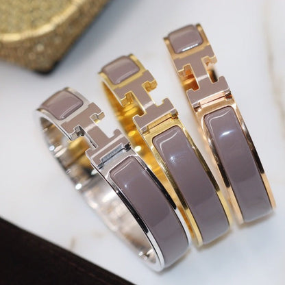 [Lucky Star]H BRACELET 12MM BROWN