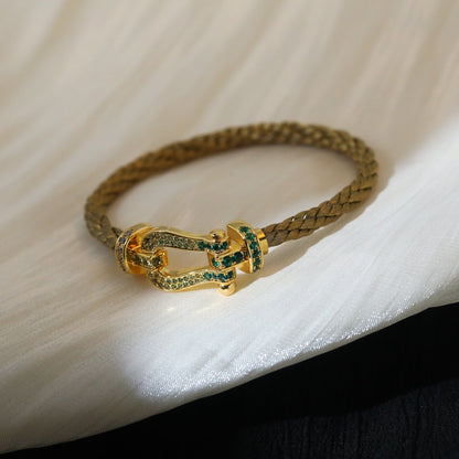 [Lucky Star]FORCE 10 GOLD GREEN DIAMOND PAVED
