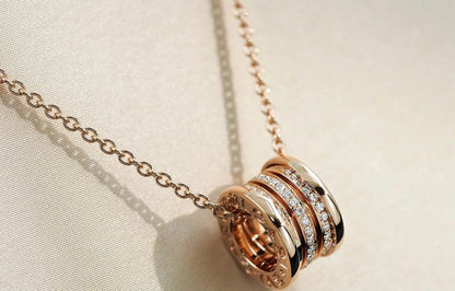 [Lucky Star]ZERO 1 PINK GOLD DIAMOND NECKLACE