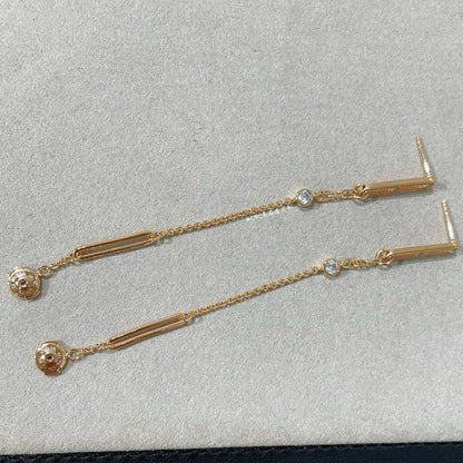 [Lucky Star]CHAINE CHAOS DIAMOND DROP EARRINGS