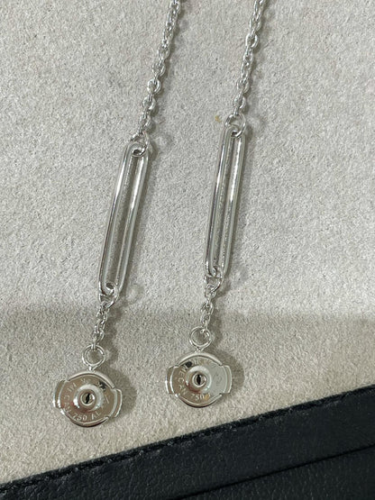 [Lucky Star]CHAINE CHAOS DIAMOND DROP EARRINGS