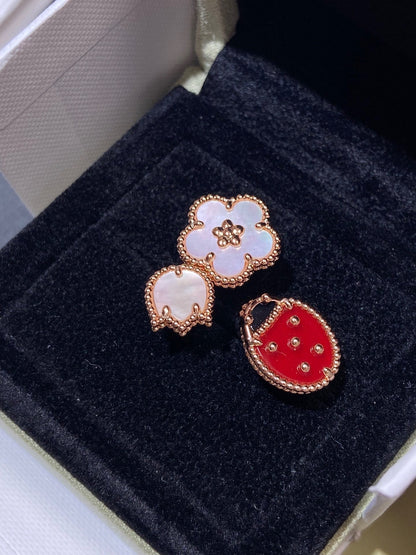 [Lucky Star]LUCKY 3 MOTIF ROSE GOLD RING