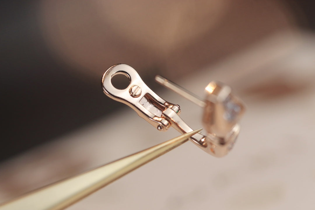 [Lucky Star]SERPENT ROSGOLD DIAMANT OHRRINGE