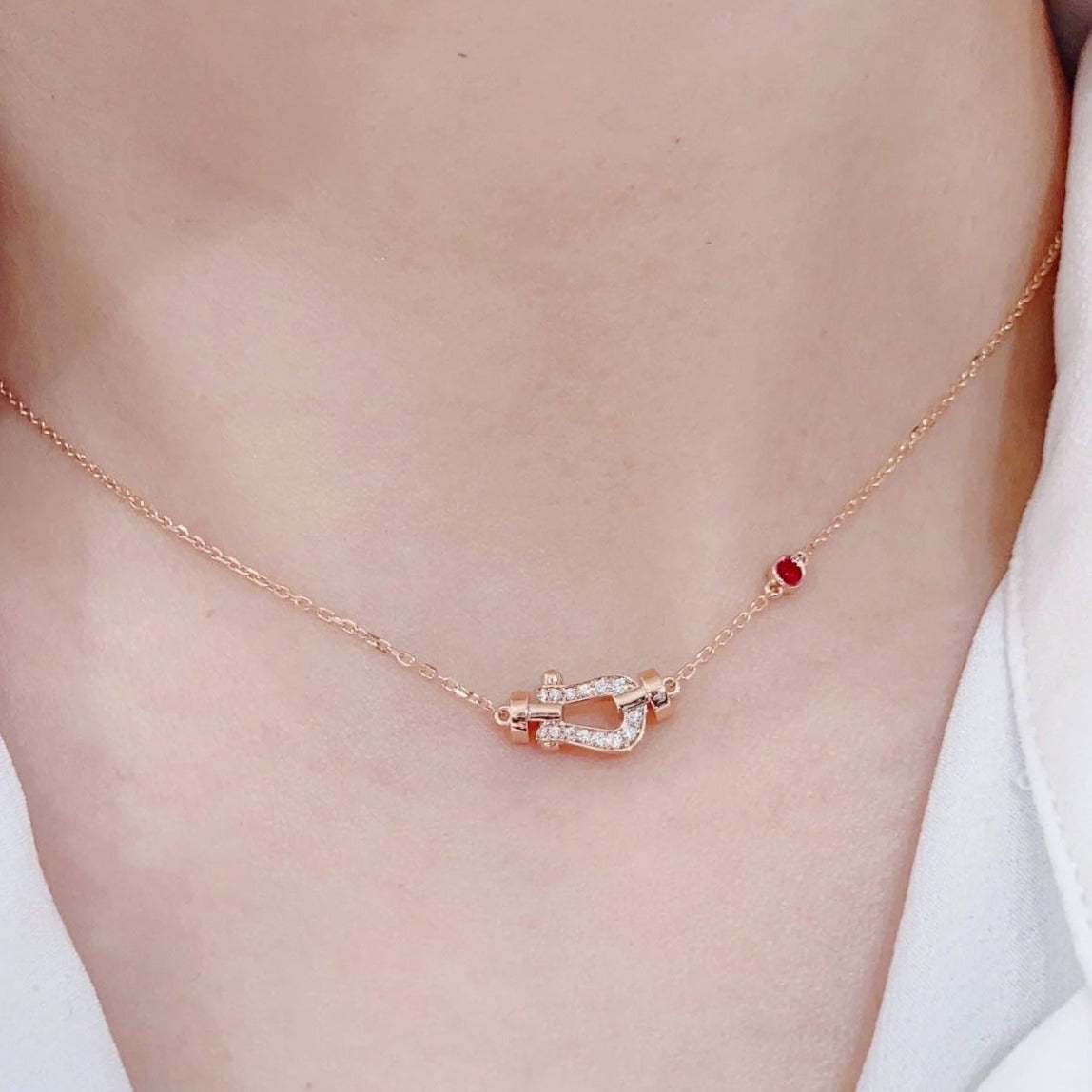 [Lucky Star]FORCE 10 DIAMOND PINK GOLD NECKLACE