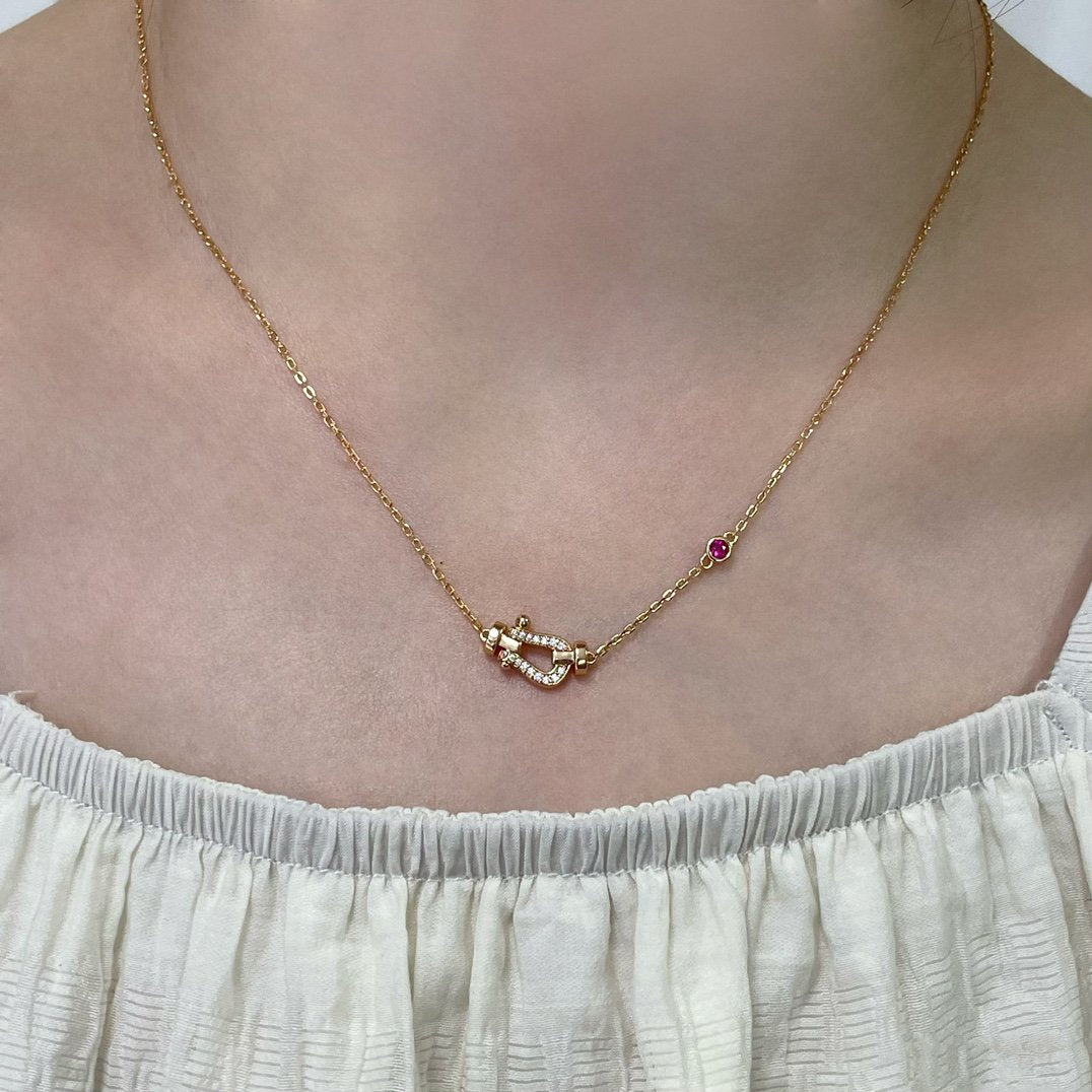 [Lucky Star]FORCE 10 DIAMOND PINK GOLD NECKLACE