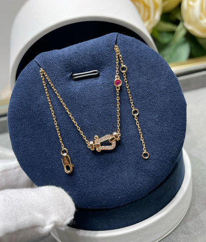 [Lucky Star]FORCE 10 DIAMOND PINK GOLD NECKLACE