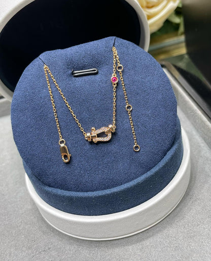 [Lucky Star]FORCE 10 DIAMOND PINK GOLD NECKLACE