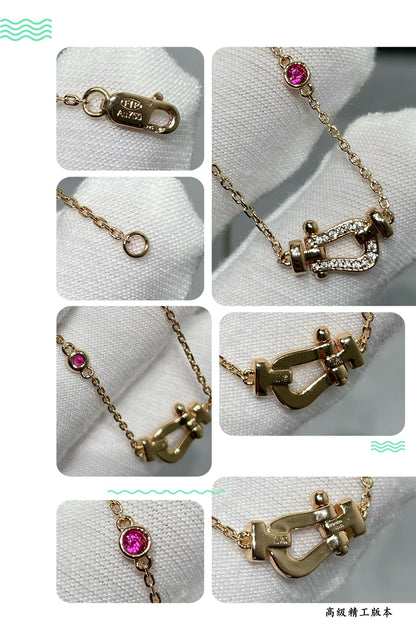 [Lucky Star]FORCE 10 DIAMOND PINK GOLD NECKLACE