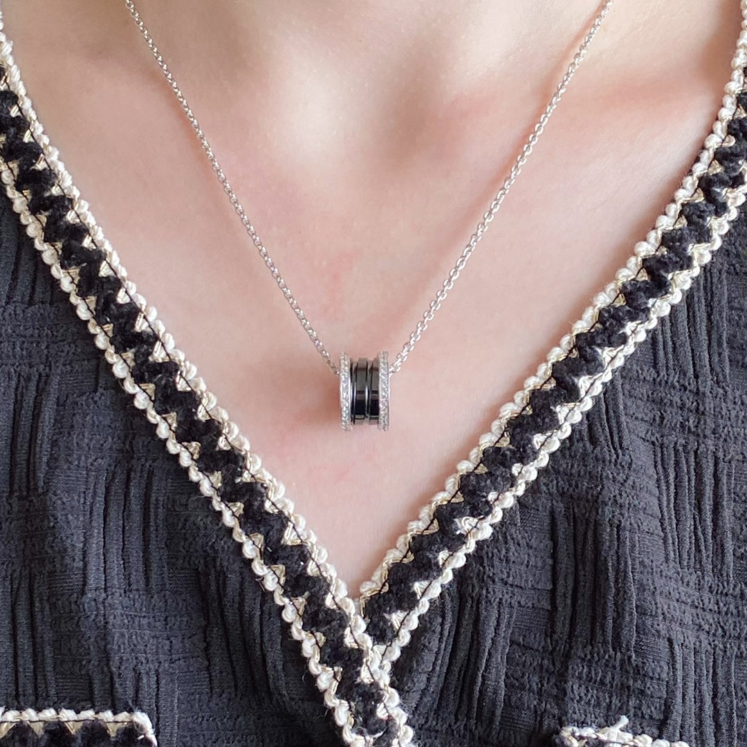 [Lucky Star]ZERO 1 DIAMOND CERAMIC NECKLACE