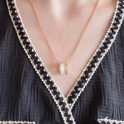 [Lucky Star]ZERO 1 DIAMOND CERAMIC NECKLACE