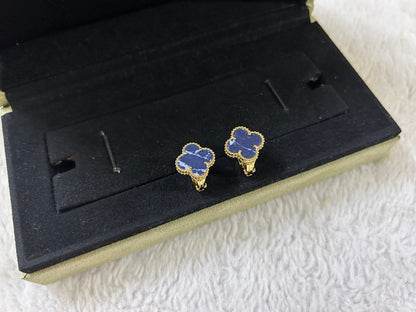 [Lucky Star]CLOVER PIETERSITE MEDIUM STUD EARRINGS