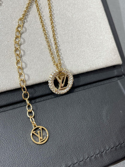 [Lucky Star]BY NIGHT DIAMOND PAVED NECKLACE