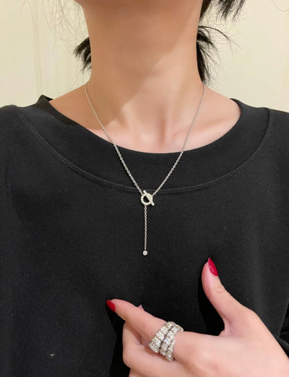 [ラッキースター]フィネスシルバーダイヤモンドネックレス
