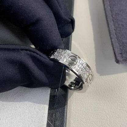 [Lucky Star]LOVE RING 5.5MM DIAMONDS PAVED