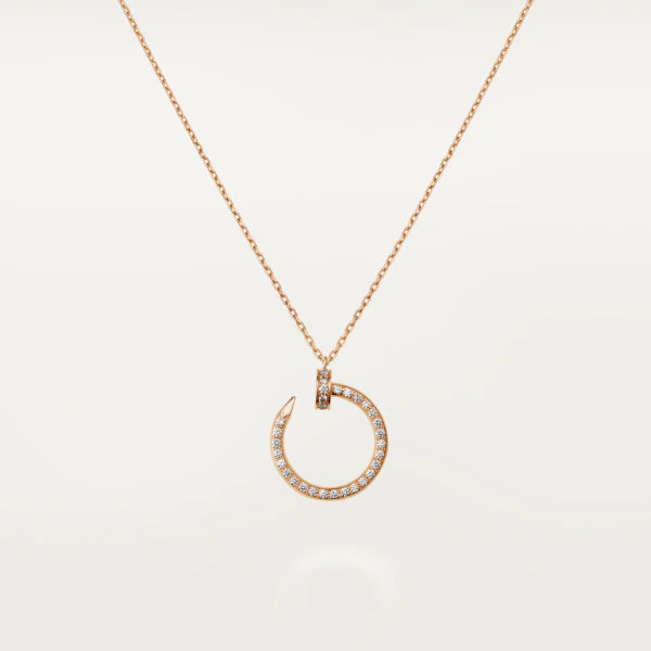 [Lucky Star]JUSTE HALSKETTE ROTGOLD DIAMANTEN 
