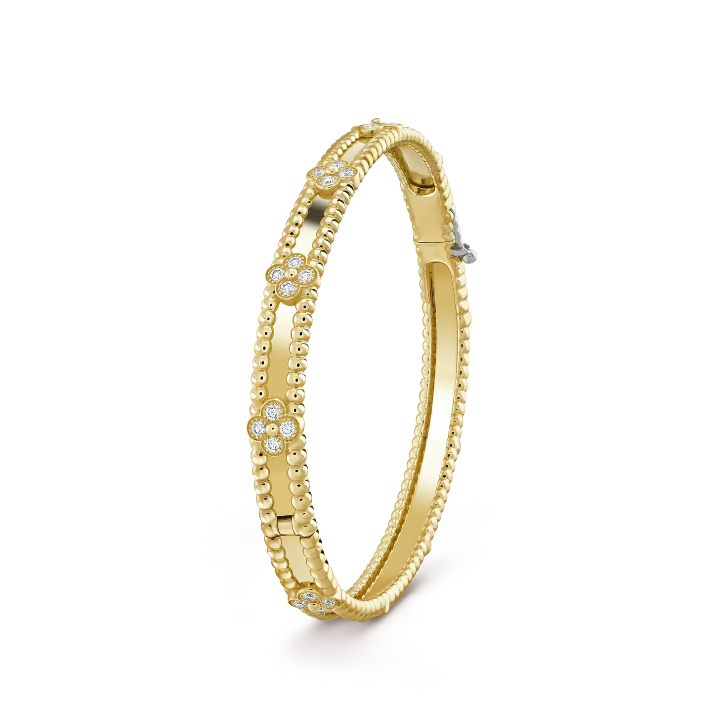 [Lucky Star]CLOVER BRACELET 4MM DIAMONDS