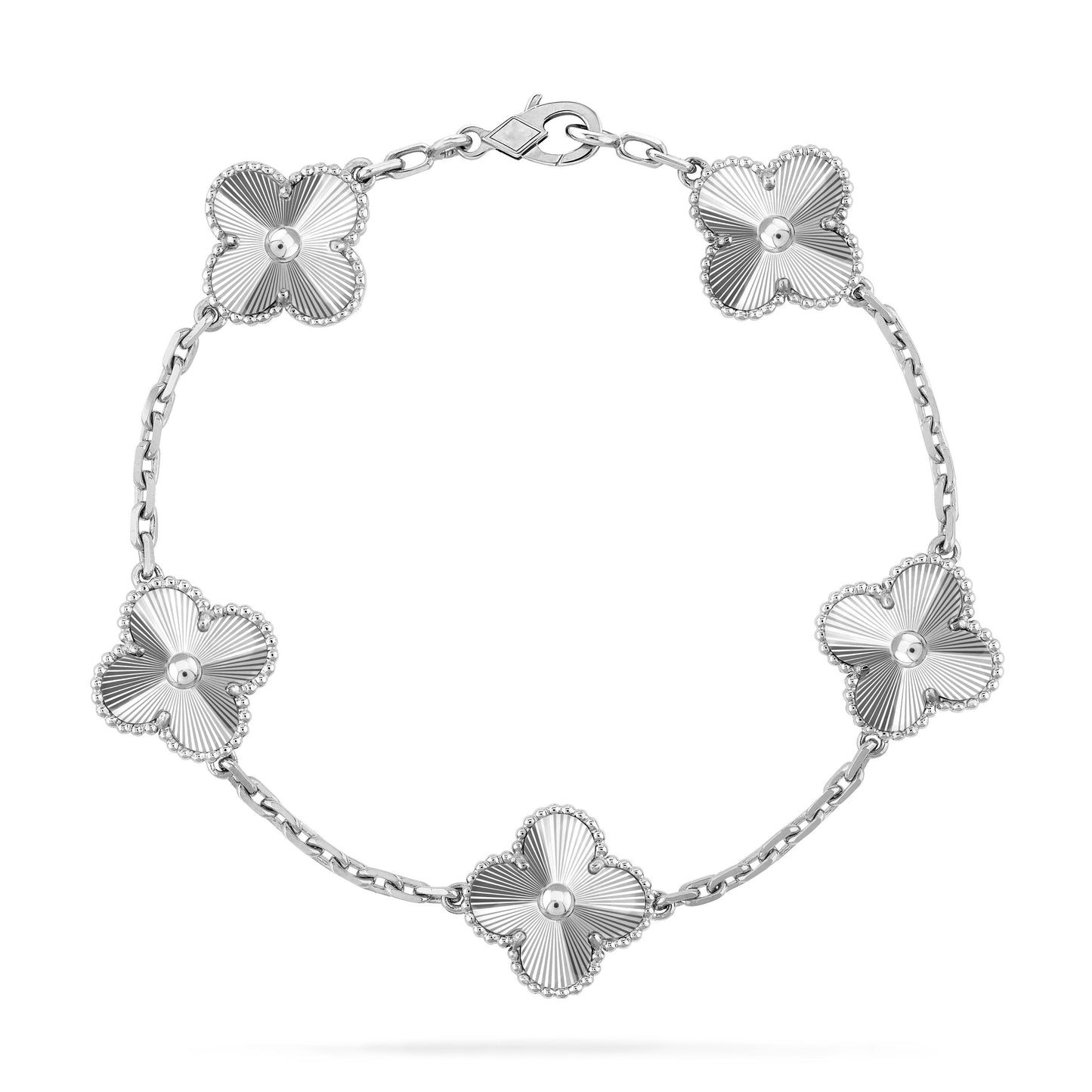 [Lucky Star]CLOVER SILVER 5 MOTIFS BRACELET