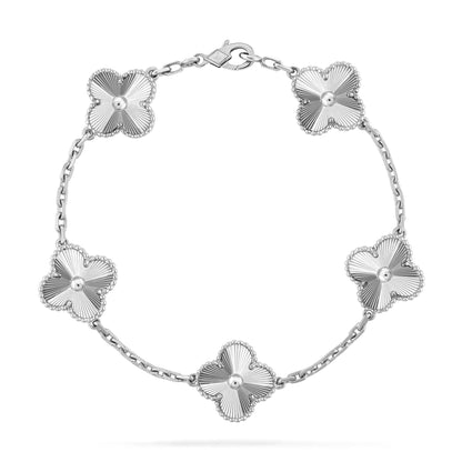 [Lucky Star]CLOVER SILVER 5 MOTIFS BRACELET