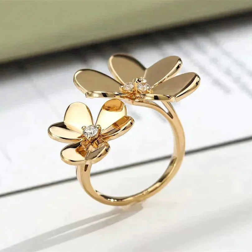 [Lucky Star]CLOVER COMOS GOLD DIAMOND RING