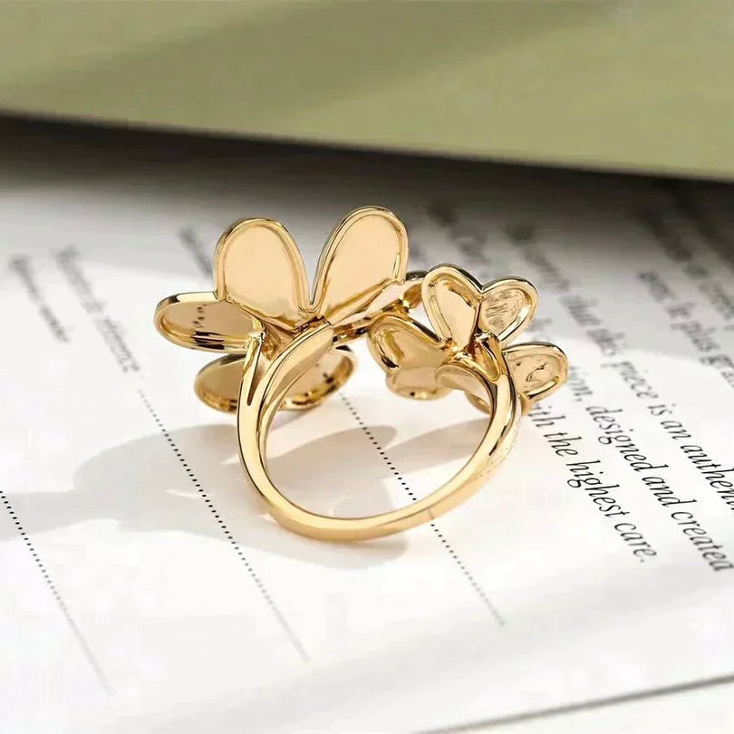[Lucky Star]CLOVER COMOS GOLD DIAMOND RING
