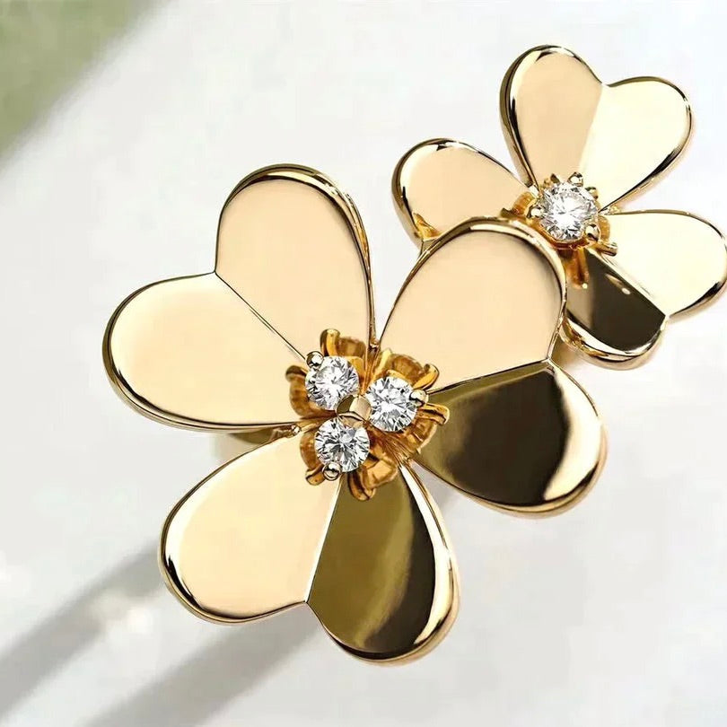 [Lucky Star]CLOVER COMOS GOLD DIAMOND RING