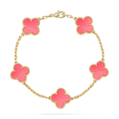 [らき☆すた]クローバー5ピンクモップブレスレット