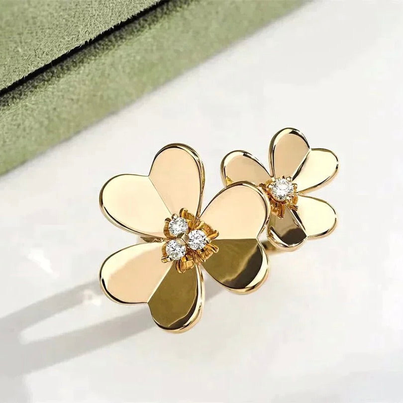 [Lucky Star]CLOVER COMOS GOLD DIAMOND RING
