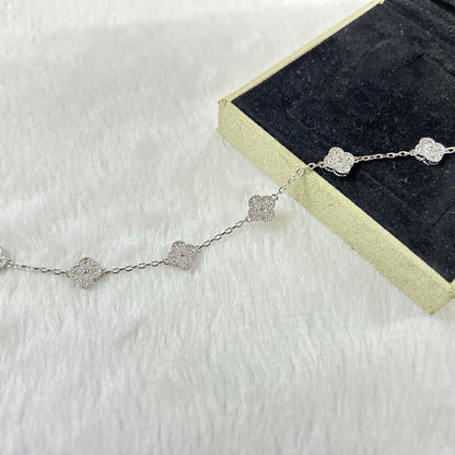 [Lucky Star]CLOVER 6 MOTIF DIAMOND BRACELET