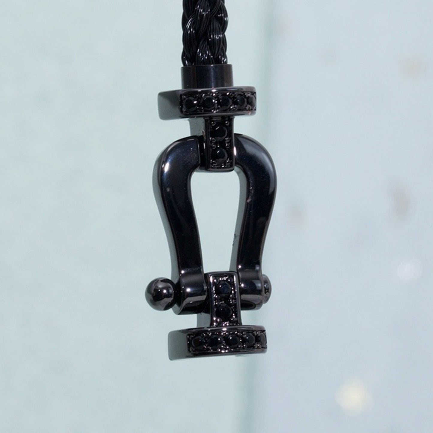 [Lucky Star]FORCE LARGE SERIES HORSESHOE BLACK SAMURAI BRACELET