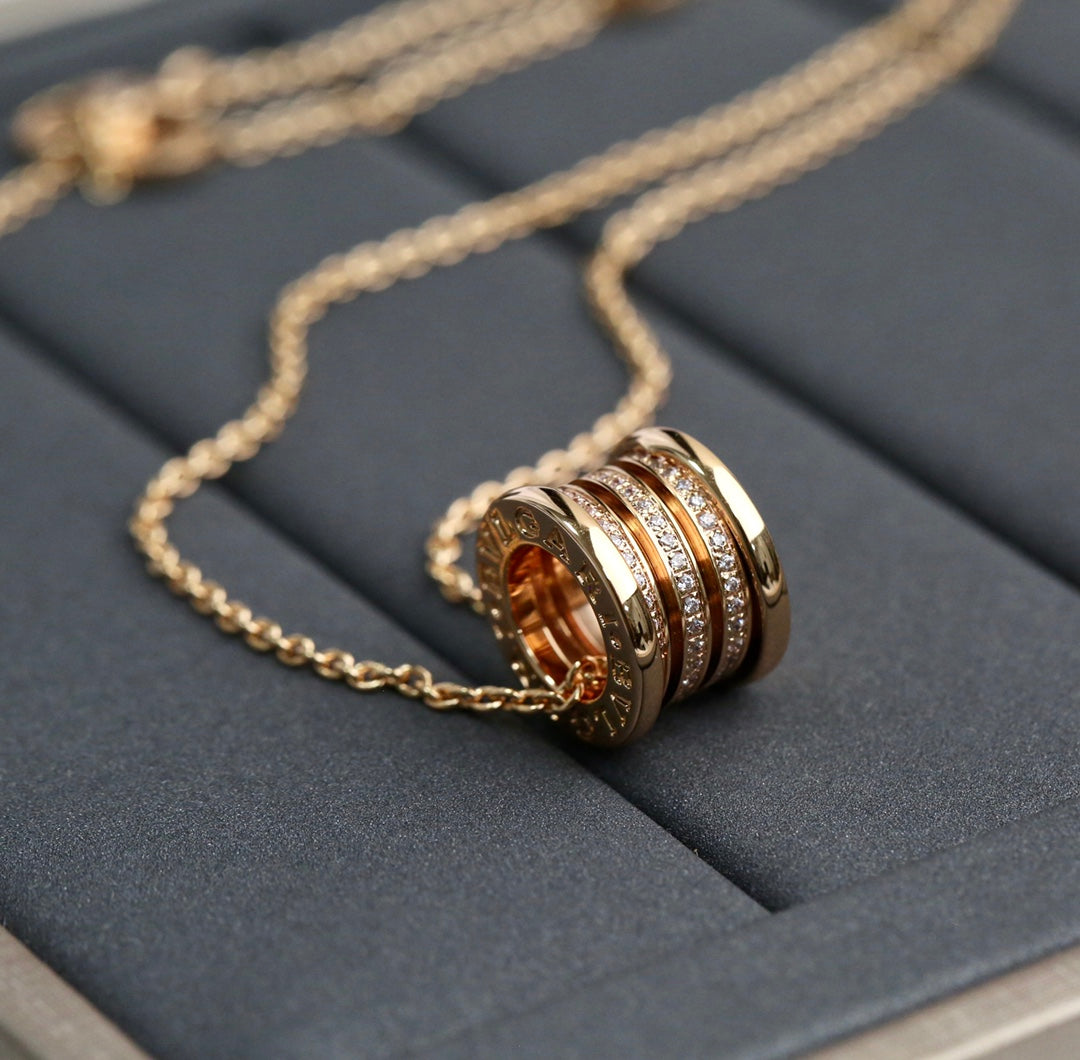 [Lucky Star]ZERO 1 PINK GOLD DIAMOND NECKLACE