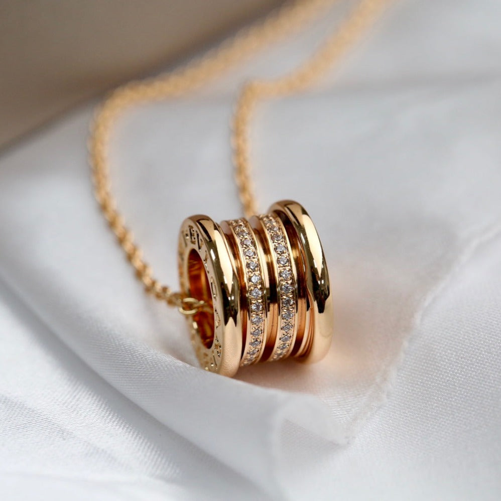 [Lucky Star]ZERO 1 PINK GOLD DIAMOND NECKLACE