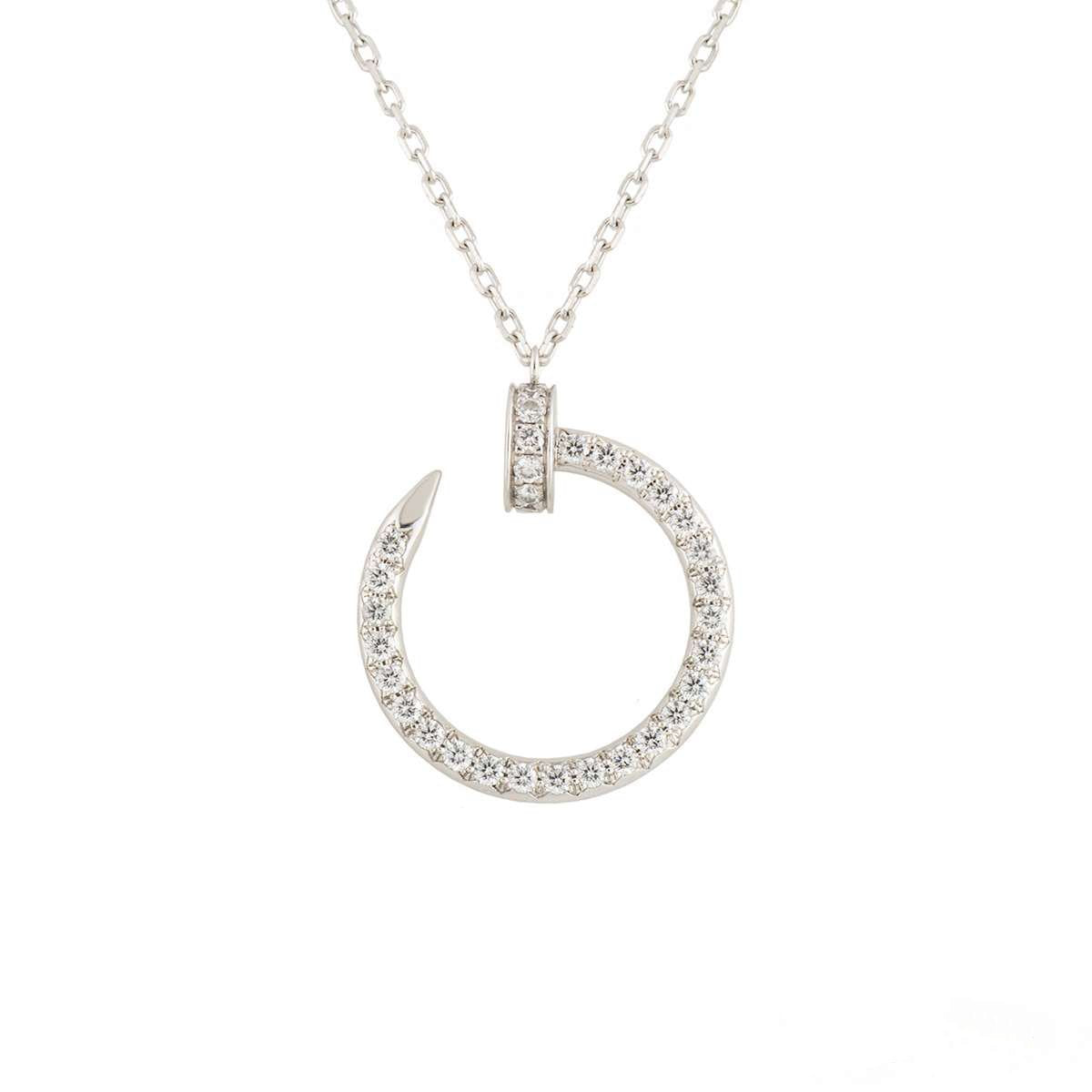 [Lucky Star]JUSTE HALSKETTE SILBER DIAMANTEN 