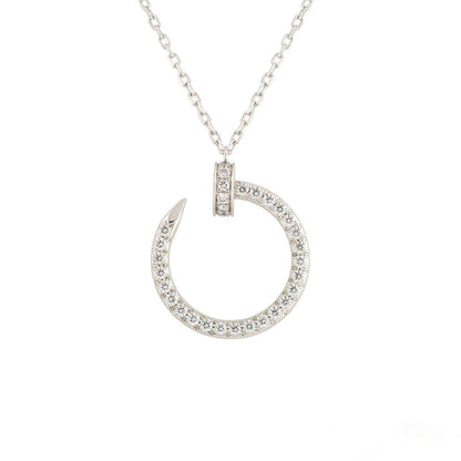 [Lucky Star]JUSTE HALSKETTE SILBER DIAMANTEN 