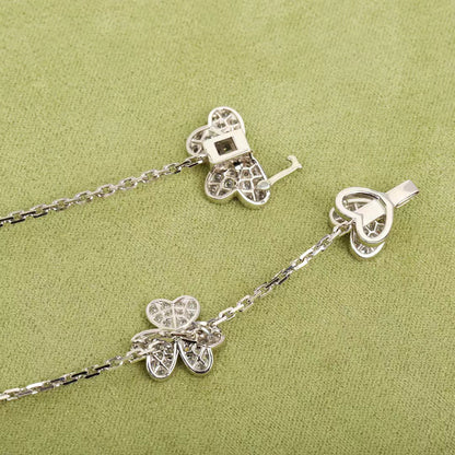 [Lucky Star]FRIVOLE SILVER 9 FLOWERS NECKLACE