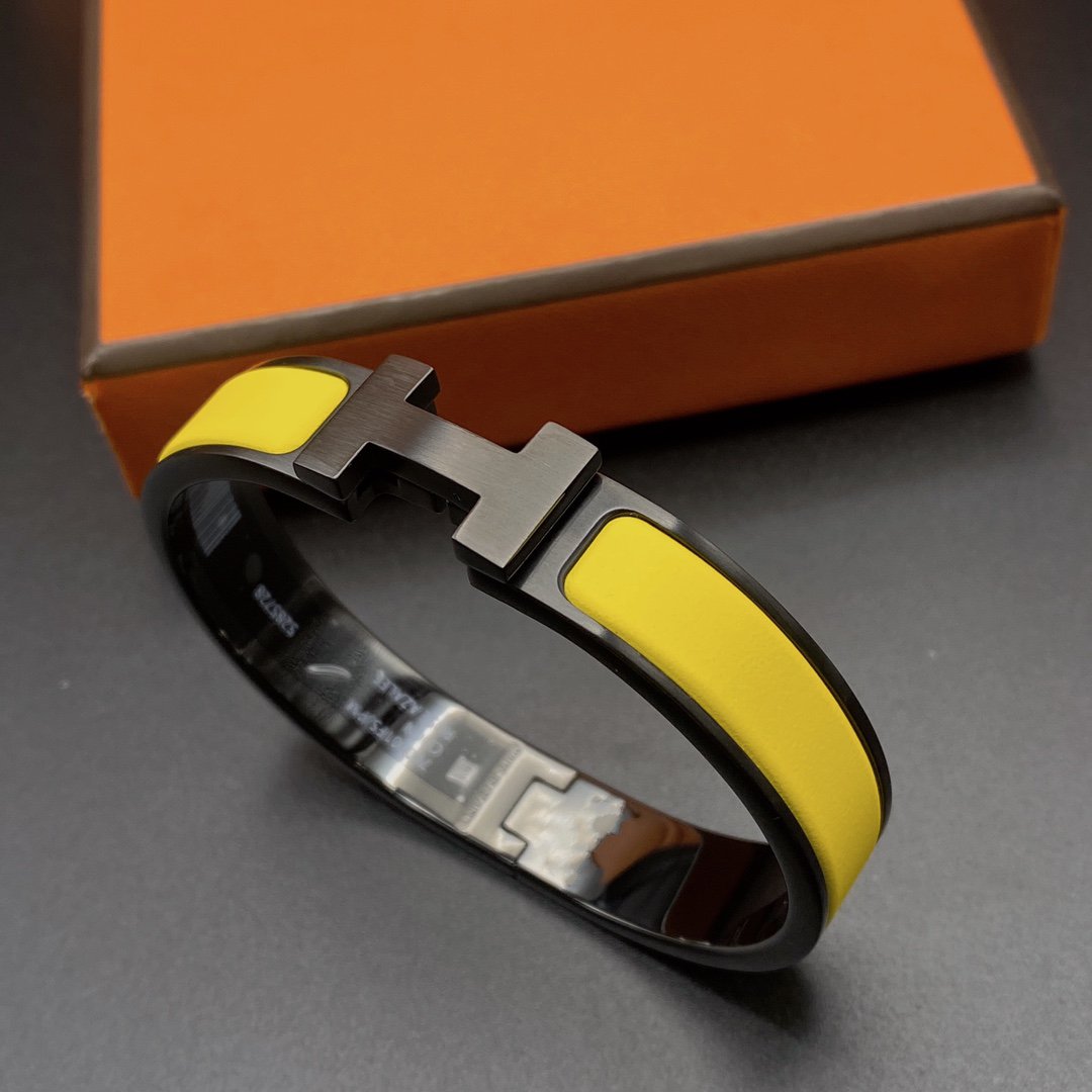 [Lucky Star]CLIC HM SO BLACK YELLOW BRACELET