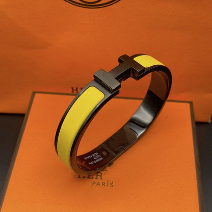 [Lucky Star]CLIC HM SO BLACK YELLOW BRACELET