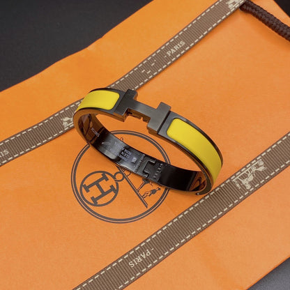 [Lucky Star]CLIC HM SO BLACK YELLOW BRACELET