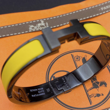 [Lucky Star]CLIC HM SO BLACK YELLOW BRACELET
