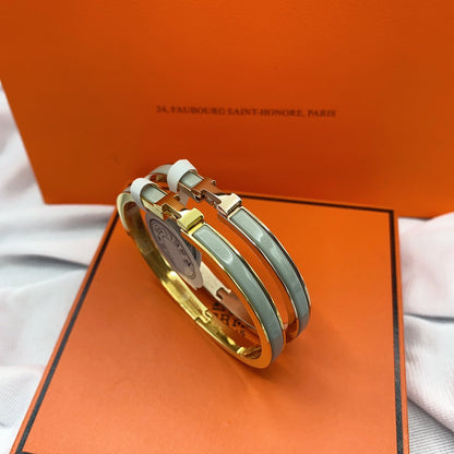 [Lucky Star]CLASSIC HM CLIC GREEN 8MM ENAMEL BRACELET