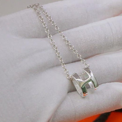 [Lucky Star]HM NECKLACE H LETTER OVAL SERIES