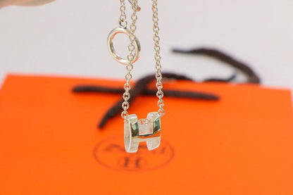 [Lucky Star]HM NECKLACE H LETTER OVAL SERIES