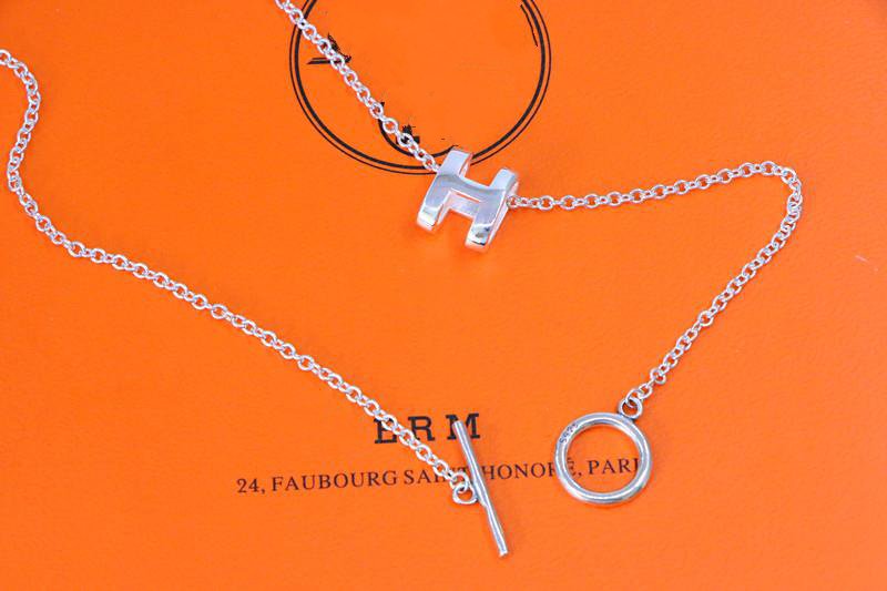 [Lucky Star]HM NECKLACE H LETTER OVAL SERIES