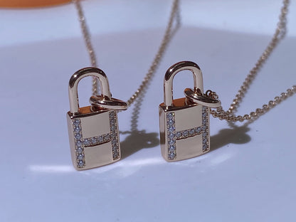 [Lucky Star]HM ADVANCED NICHE LOCK HEAD NECKLACE DIAMONDS