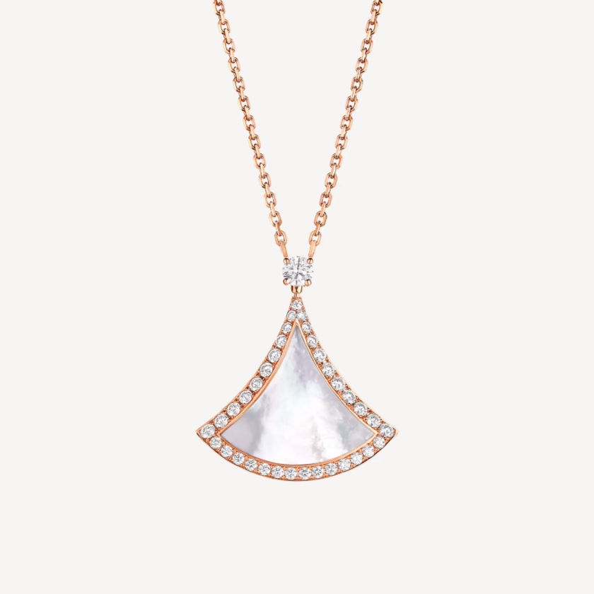 [Lucky Star] DREAM MOP DIAMANT GEPAPERTE ROSA GOLD HALSKETTE